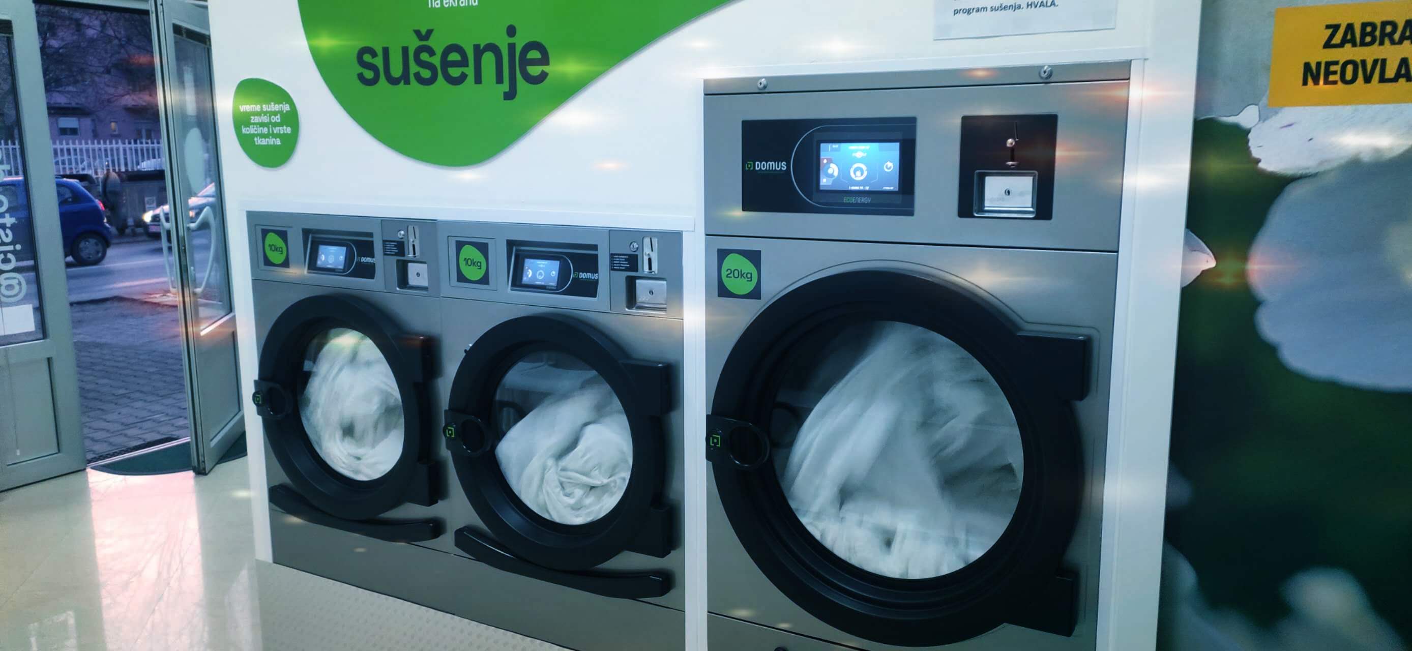 Domus, profesionalne mašine za pranje veša.